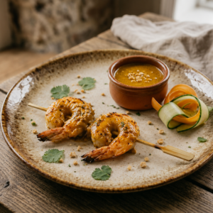 Scampi satay
