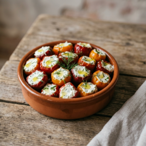 Fylte mini paprika med kremost